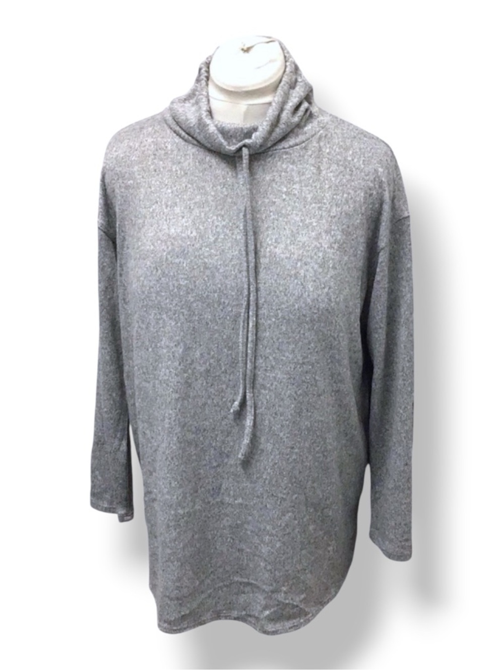 West Loop Women’s Long Sleeve Cowl Neck Pullover Lounge Top, size L